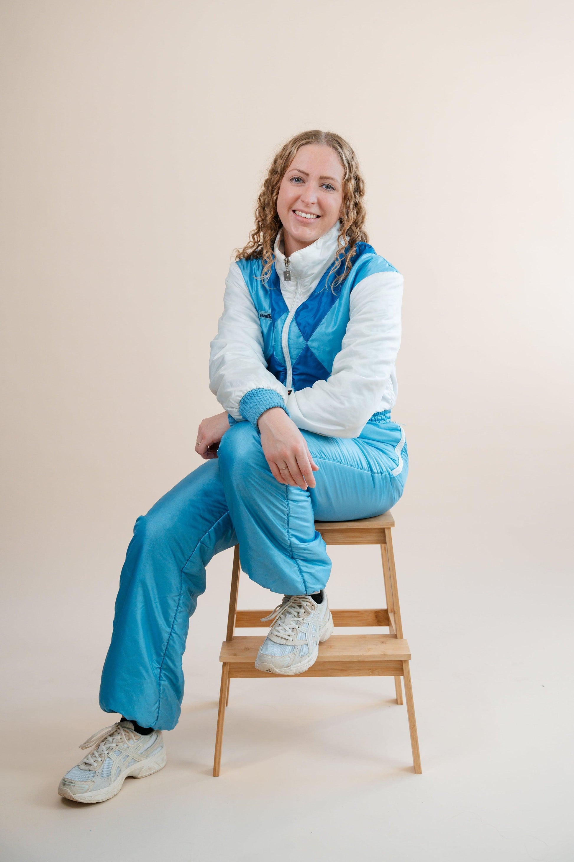 Ellesse retro skipak shiny wit - vintageskipakkennl