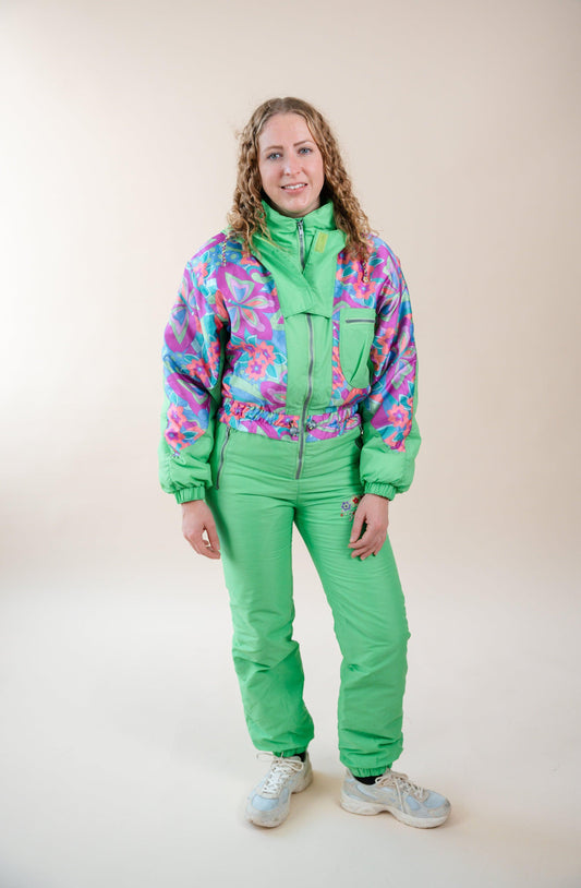 Biting retro 80's skipak flowerpower - vintageskipakkennl